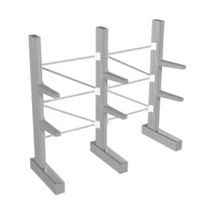 3658mm 2 Bays Single Base Galvanised