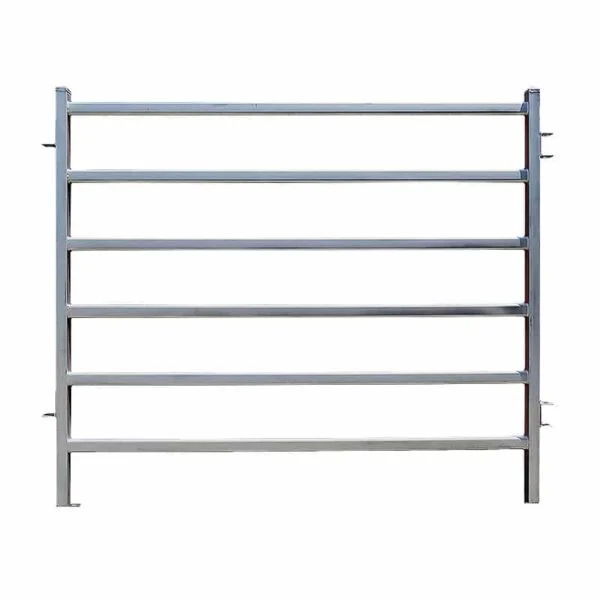 6 Ovals 40 x 40mm Heavy Duty Galvanized Portable Cattle Yard Panels