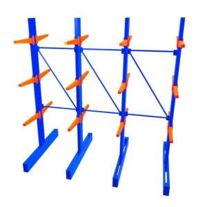 Cantilever Racking Light Duty 3000mm 3 Bays Double Base System 600mm Arm 900cc Bracing