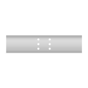 Double Base L 2718mm Galvanised